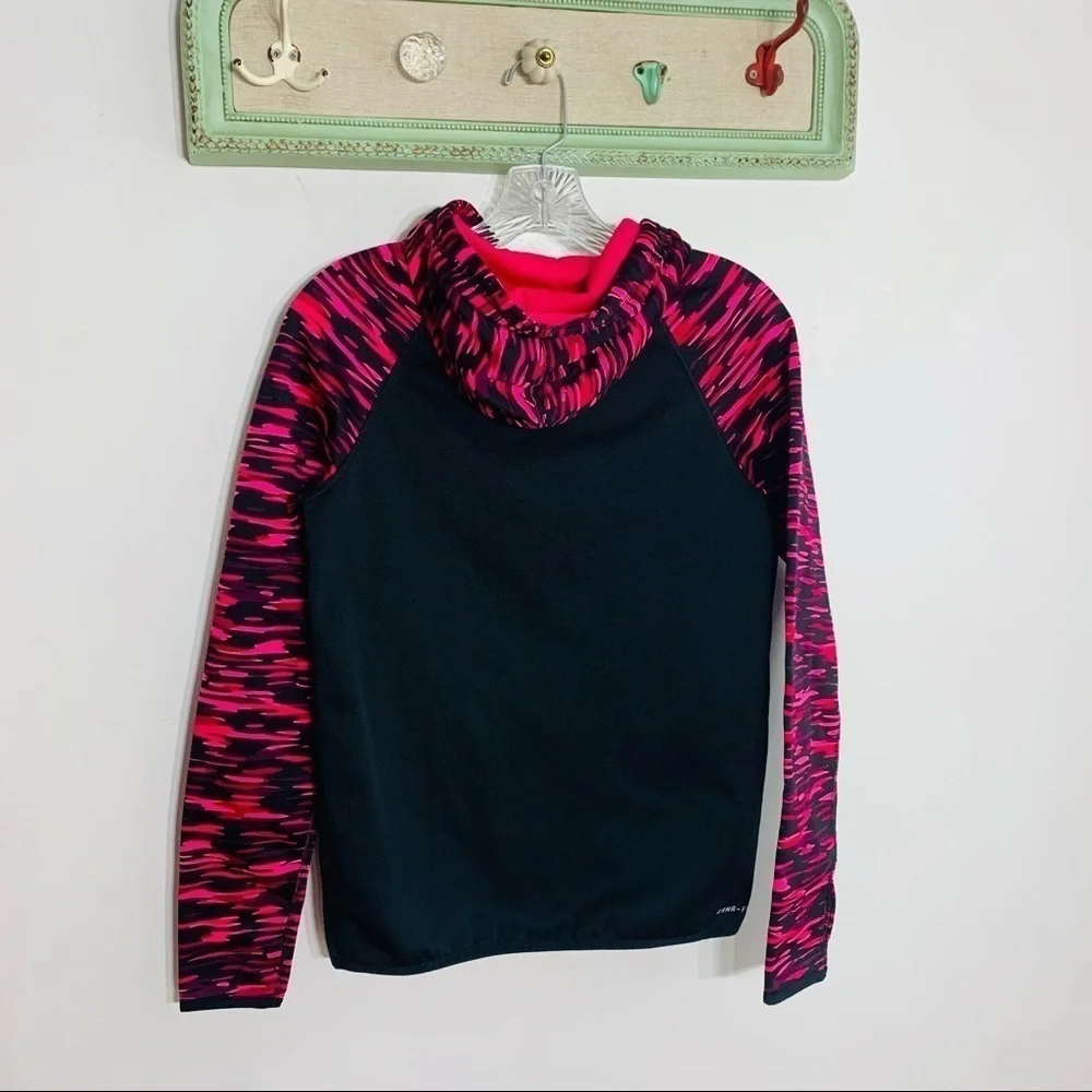 Nike Just Do it Hot Pink Camo Hooded sweatshirt black XS